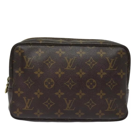 LOUIS VUITTON Monogram Trousse Toilette 23 Clutch Bag M47524 LV Auth - Picture 1 of 16